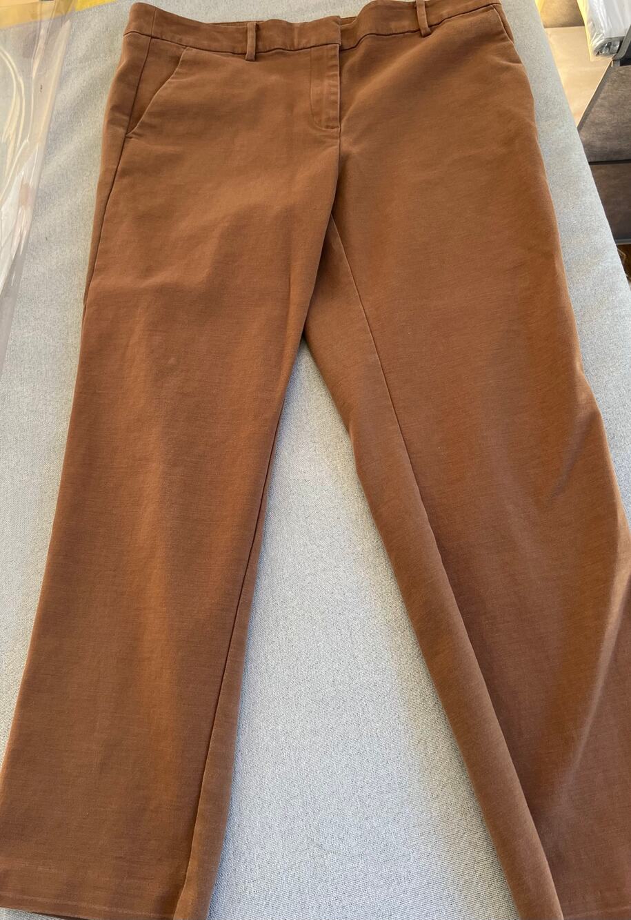 LOFT Women's Brown Straight Leg Dress Pants Size M Stretch Trousers